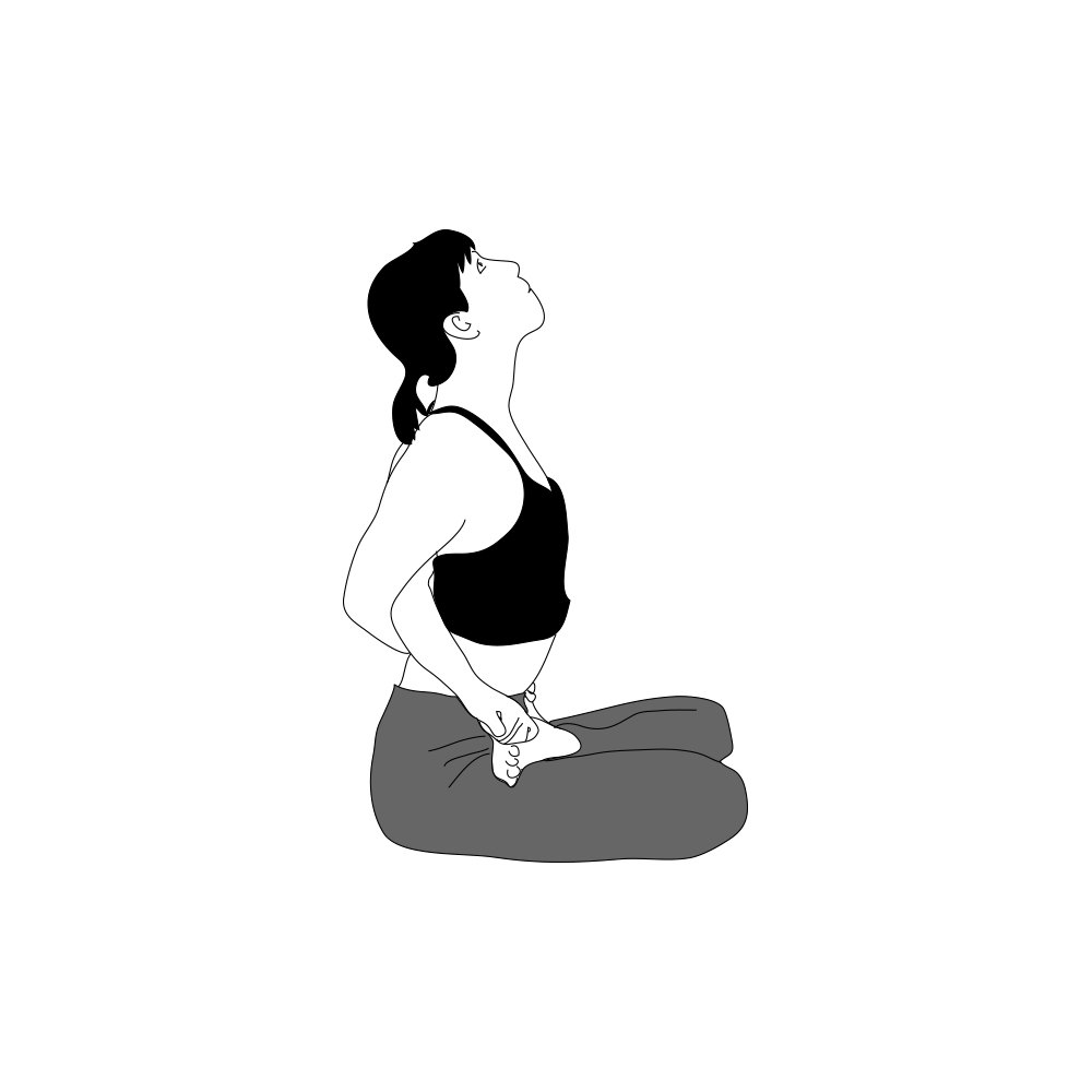 バッダパドマーサナ・ヨガムドラー・パドマーサナ・ウップルトゥヒ
